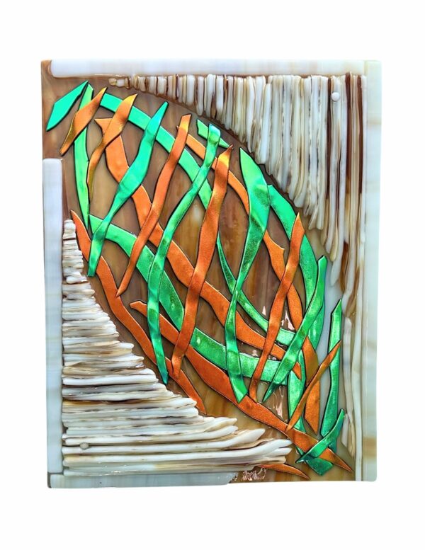Dichroic Woven Leaf